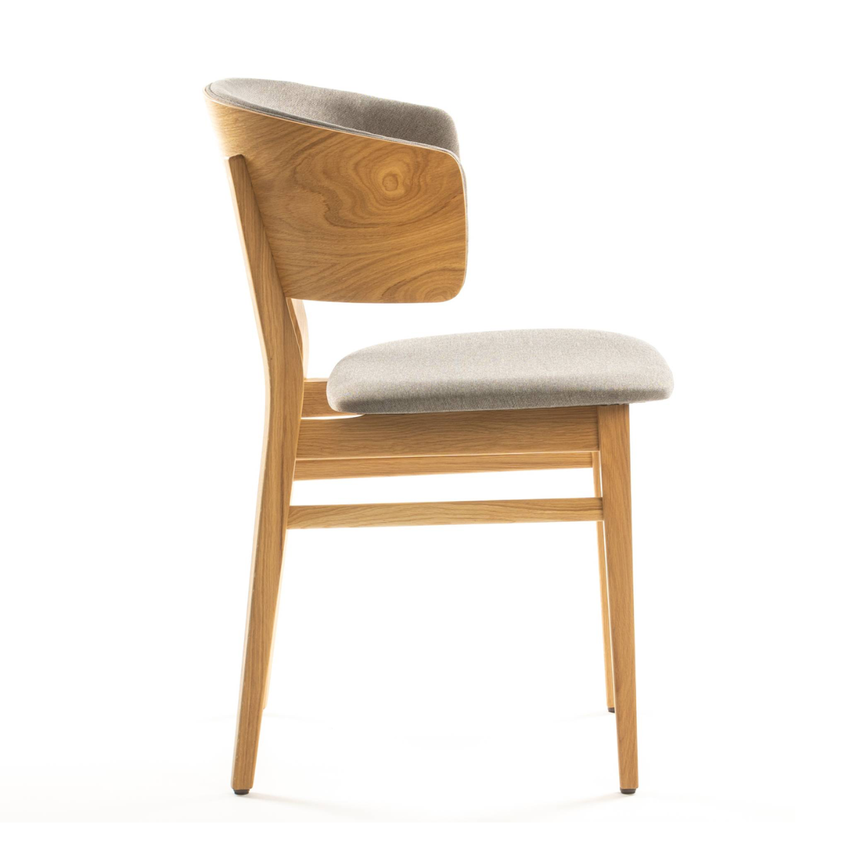 GB LUCY Grey, Natural classic Wooden indoor chair